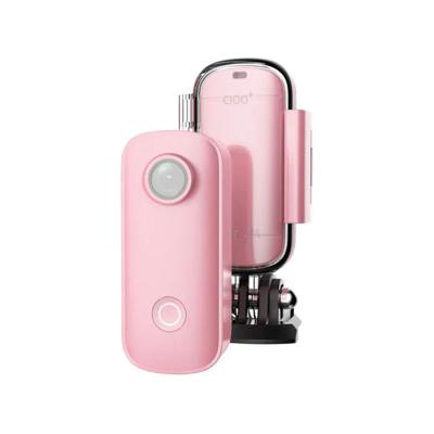 Экшн-камера, SJCAM, C100+ Pink, 1080p, 4K/30fps, MicroSD до 128 Гб, Процессор NT96675, Фото 15 МП, Wifi , Bluetooth, 730mAh, Розовый
