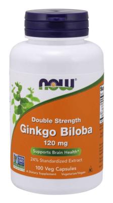Now Ginkgo Biloba 120 mg  100 капс