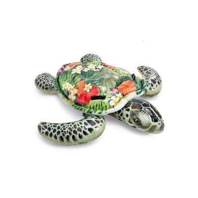Надувная игрушка для катания верхом Черепаха (Realistic Sea Turtle) 191 х 170 см, INTEX, 57555NP, Винил, 3+, Двухкамерная, Фотореалистичная печать, С ручками, Цветная коробка