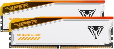DDR5 32GB (2x16GB) PC-48000 (6000MHz) PATRIOT EP VIPER ELITE 5 RGB TUF GAMING WHITE PVER532G60C36KT