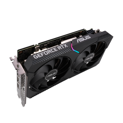 Asus Dual GeForce RTX 3050 OC Edition, 6GB GDDR6 96-bit Engine Clock 1537MHz Memory Speed 14000MHz PCI Express 4.0, OpenGL4.6, DirectX 12 Ultimate, HDCP 1x DisplayPort 1xHDMI, 1x DVI-D, [90YV0K60-M0NA00]