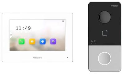 Видеодомофон HIWATCH DS-D100IKWF(B) IP WiFi PoE