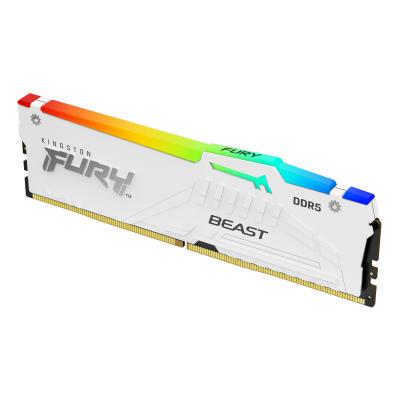 DDR5 16GB PC-41600 (5200MHz) KINGSTON FURY BEAST WHITE RGB EXPO KF552C36BWEA-16
