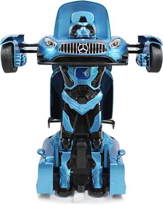 Радиоуправляемый Трансформер, RASTAR, 74820B, 1:14, Mercedes-Benz GT3 Transformable car, 2.4GHz, Свет, Звук, Танцует, Съемные щит и секира, Синий 
