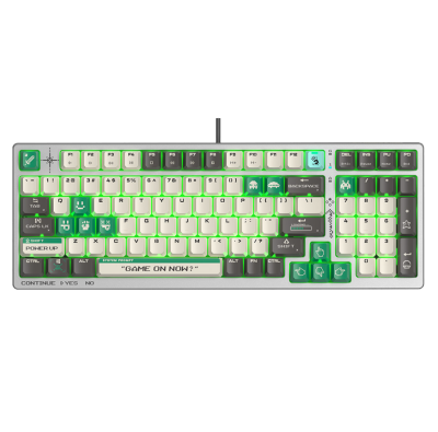 A4TECH BLOODY S98 BLOODY PIXELS GREEN GAMING MECHANICAL BLMS RED PLUS SWITCH RGB KEYBOARD USB US+RUS