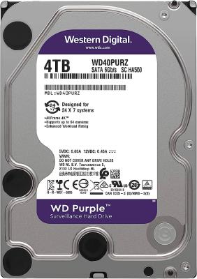 WD 4TB 5400rpm 64MB WD42PURU PURPLE SURVEILLANCE SATA3