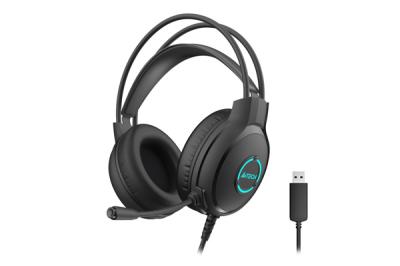 Наушники с микрофоном A4Tech FSTYLER FH300U NEON USB BLACK