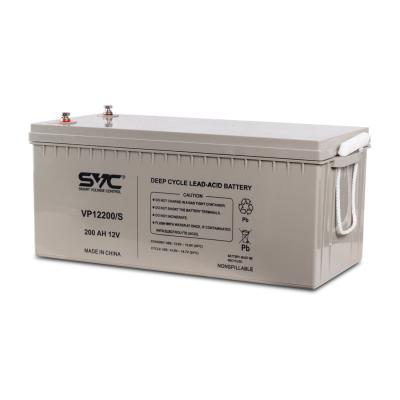 Батарея, SVC, Свинцово-кислотная VP12200/S 12В 200 Ач, Размер в мм.: 552*240*230