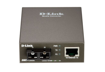 Медиаконвертер D-Link DMC-F60SC/E, с 1 портом 10/100Base-TX и 1 портом 100Base-FX с разъемом SC для одномодового оптического кабеля (до 60 км)