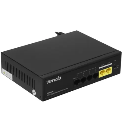 HUB Switch Tenda SG106PC 4-port PoE 1000Mbps + 2-port 1000Mbps PoE budget:55W