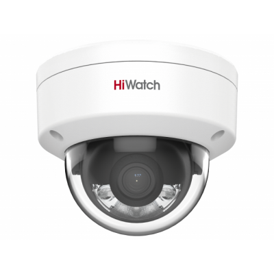 IP camera HIWATCH DS-I452L (2.8mm) купольная,антиванд 4MP,LED 30M,MicroSD,ColorVu