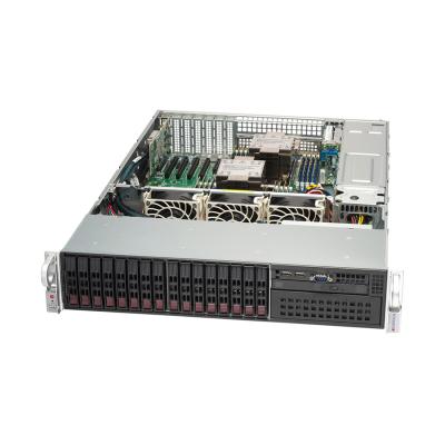 Серверная платформа, SUPERMICRO, SYS-221P-C9R, 2U - 16x 2.5" SAS/SATA (4x NVMe Hybrid) - 2x M.2 - Dual, 1GbE, 1200W 1+1 Redundant