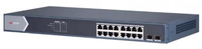 HUB Switch HIKVISION DS-3E0518P-E/M(B)(STD) 16x1000Mbps PoE,2x1000 SFP,PoE budget:135W Metal