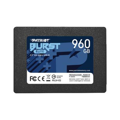 Твердотельный накопитель SSD, Patriot, Burst Elite PBE960GS25SSDR, 960 GB, SATA, 560/540 Мб/с