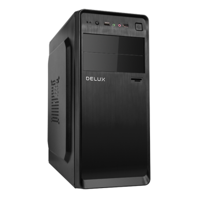 DELUX ATX DLC-W203 375*180*410mm BLACK TAC 2.0 W/O PSU