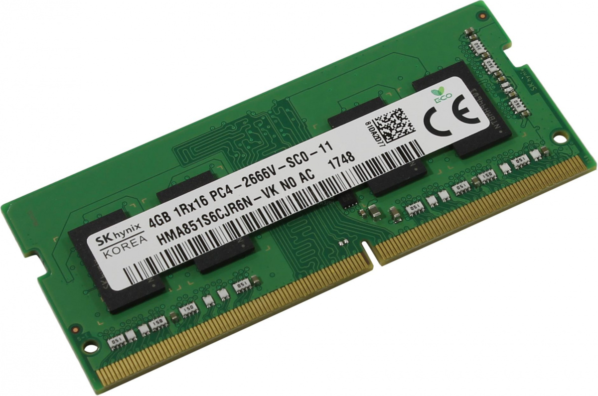 SODIMM DDR4 4GB PC-25600 (3200MHz) Hynix