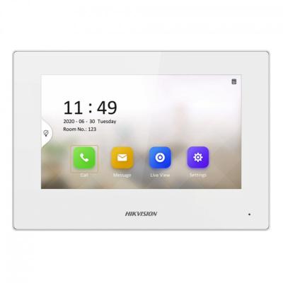IP монитор видеодомофона HIKVISION DS-KH6320-LE1/White 7" (STD) Touch-Screen,PoE