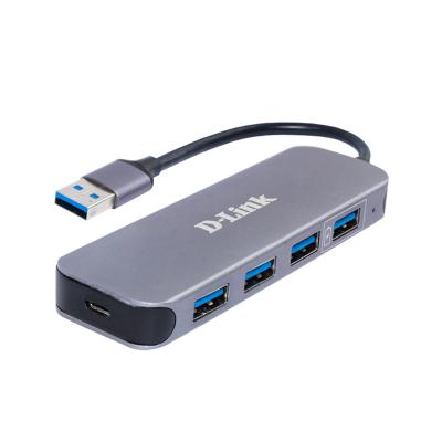 Адаптер, D-Link,DUB-1340/D1A, 4 порта USB 3.0 (1 порт с поддержкой режима быстрой зарядки), скорость передачи данных до 5 Гбит/с, подключение до 127 у-в