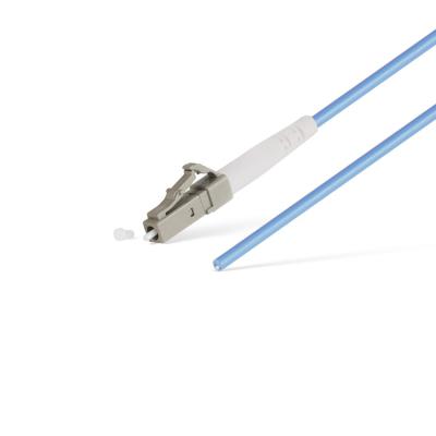 Пигтейл Оптический, LC/UPC MM OM3 50/125 3.0мм 1.5 м, Голубой, Пол. Пакет