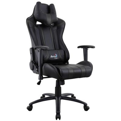 Gaming Chair AEROCOOL AC120 AIR BLACK 2D Armrest 65mm wheels PVC Leather