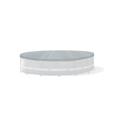 Тент для каркасных бассейнов Deluxe диаметром 488 см, INTEX, 28040, Тарпаулин, Серый, Цветная коробка