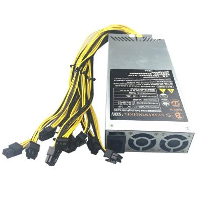 Power Supply ZTO MYIHAJA BTC1800W certified for 1800W/8*PCIe(700mm)+5*Molex+8*Sata/for use to maining