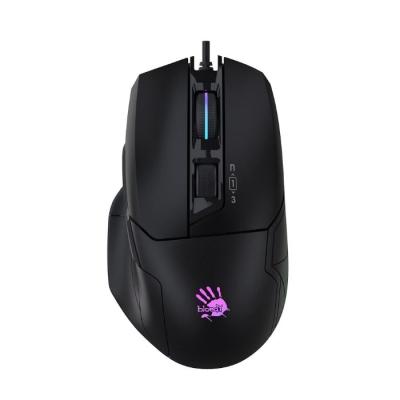 A4TECH BLOODY W70 MAX GAMING MOUSE 10000CPI PANDA WHITE RGB METAL FEET ACTIVE USB BLACK