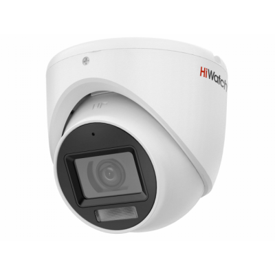 HD-TVI camera HIWATCH DS-T203A(B)(2.8mm) купольн,уличная 2MP,IR 30M,MIC