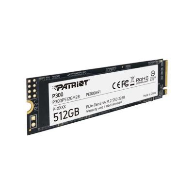 Твердотельный накопитель SSD, Patriot, P300 PP300P512GM28, 512 GB, M.2 NVMe PCIe 3.0x4, 1700/1200 Мб/с