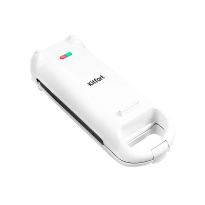 Вафельница для бельгийских вафель, Kitfort, КТ-1643, Мощность 700 Вт, Металл, Пластик, Антипригарное покрытие, Тип управления механический, Белый