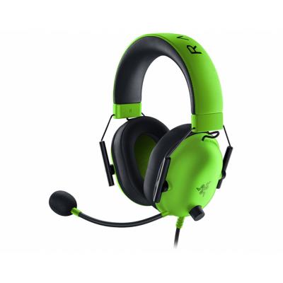 Гарнитура, Razer, Blackshark V2 X Green, RZ04-03240600-R3M1, Игровая гарнитура, 7.1 Surround Sound, 12 - 28000 Гц, 100 дБ, 32 Ом, 50 мм, Микрофон однонаправленный подвижный, 100 Гц – 10000 Гц, - 42 дБ, Проводные, 3,5 мм (mini jack), 1.3 метра, Зелены