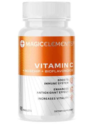 Magic Elements Vitamin C+Rosehip+Bioflavonoids (90 табл)