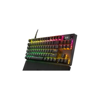 Клавиатура, Steelseries, Apex Pro TKL (2023) US, 64856, Игровая, Механические клавиши, USB, Подсветка RGB, Размер: 139*355*40 мм., Анг/Рус, Чёрный