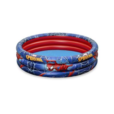 Детский надувной бассейн Spider Man 122 х 30 см, BESTWAY, 98018, Винил, 2+, 200 л., Синий, Цветная коробка