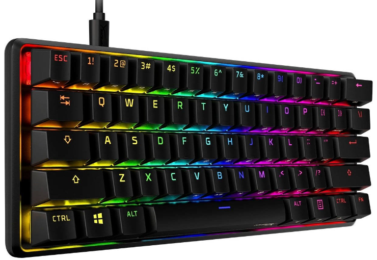 HyperX Alloy Origins 60 4P5N0AA#ACB (HKBO1S-RB-RU) Mechanical Gaming Keyboard,HX Red,Backlight,RU HyperX Alloy Origins 60 4P5N0AA#ACB (HKBO1S-RB-RU) Mechanical Gaming Keyboard,HX Red,Backlight,RU