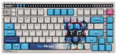 A4TECH BLOODY SAVAGE IMPACT AT75 NYX MIRAGE GAMING ALPHA OPTICAL SWITCH RGB KEYBOARD USB US+RUS