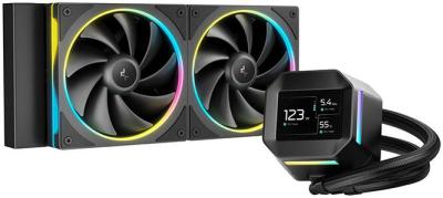 DEEPCOOL LM240 ARGB 120*2 FL12 SE FAN, 2.4" IPS DISPLAY, LGA20xx/1700/1200/115*/AMD