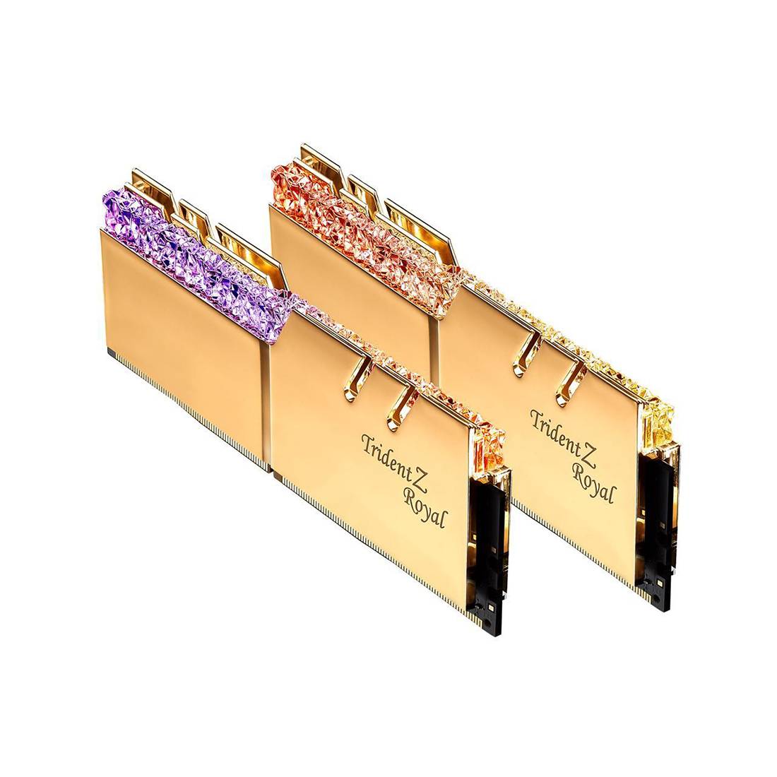 Комплект модулей памяти, G.SKILL, TridentZ Royal F4-3600C16D-32GTRGC (Kit 2x16GB), DDR4, 32GB, DIMM <PC4-28800/3600MHz>, Золотистый