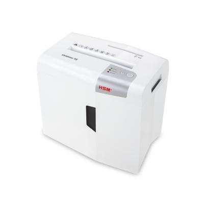 Шредер, HSM, Shredstar X5, 1043121, фрагмент 4,5x 30мм, P-4, режущая способность 5л, Ёмкость корзины 18л, продольная резка, Уничтожение CD/кредитные карты/Скрепы, белый