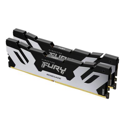 DDR5 64GB (2x32GB) PC-51200 (6400MHz) KINGSTON FURY RENEGADE SILVER XMP KF564C32RSK2-64