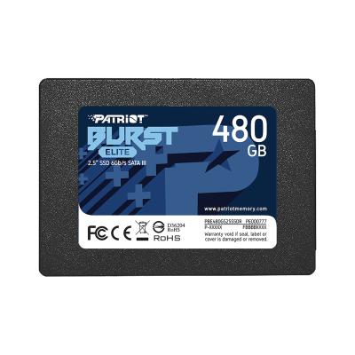 Твердотельный накопитель SSD, Patriot, Burst Elite PBE480GS25SSDR, 480 GB, SATA, 450/320 Мб/с