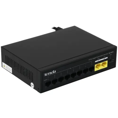 HUB Switch Tenda SG110PC 8-port PoE 1000Mbps + 2-port 1000Mbps PoE budget:100W