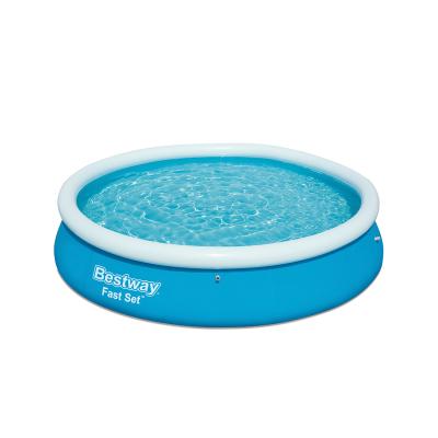 Семейный надувной бассейн Fast Set 366 х 76 см, BESTWAY, 57273, Винил, 5377 л., Голубой, Цветная коробка