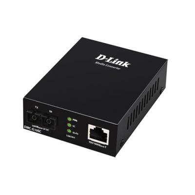 Медиаконвертер, D-Link, DMC-G10SC/A1A, 1 порт 100/1000Base-T, 1 порт 1000Base-LX с разъемом SC для одномодового оптического кабеля (до 10 км)