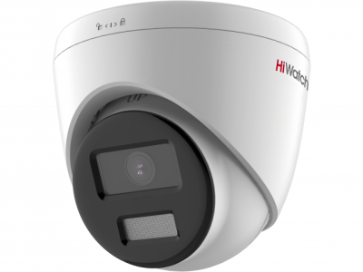 HD-TVI camera HIWATCH DS-T203L(B)(2.8mm) купольн,уличная 2MP,LED 20M ColorVu,MIC
