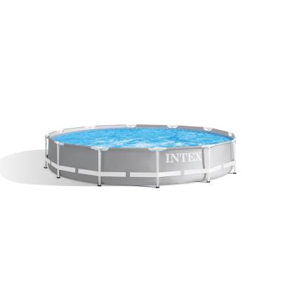Каркасный бассейн Prism Frame 366 х 76 см, INTEX, 26710NP, Винил, 6503 л., Стальной каркас, Серый, Цветная коробка