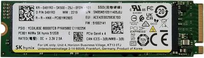 SK hynix 512GB PCIe NVMe Gen4x4, M.2 2280, Read/Write up to 4900/3430MB/s, [HFS512GEJ9X110N BA] OEM