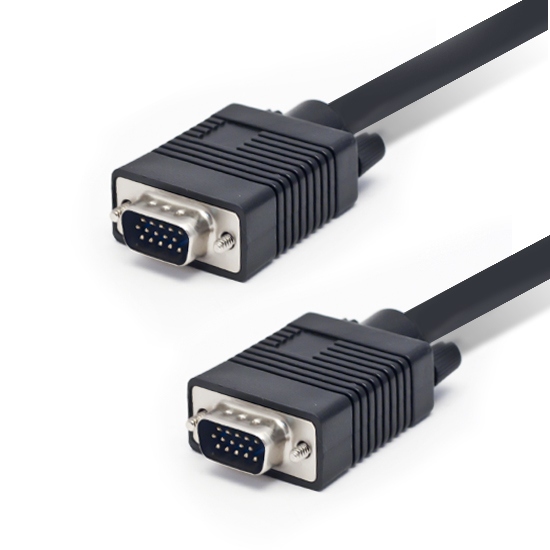 Интерфейсный кабель SHIP VG002M/M-5P, VGA, 15Male/15Male, Пол. пакет, 5 м, Чёрный