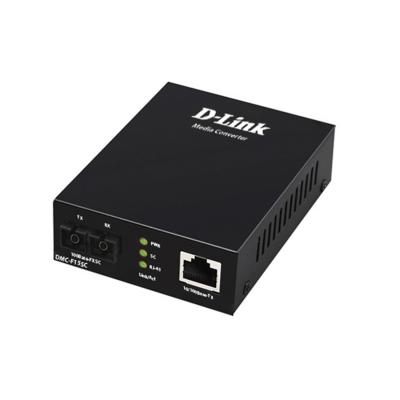 Медиаконвертер, D-Link, DMC-F15SC/B1A, с 1 портом 10/100Base-TX и 1 портом 100Base-FX с разъемом SC для одномодового оптического кабеля (до 15 км)