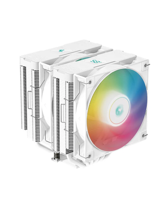 CPU cooler DEEPCOOL AG620 DIG. WH ARGB LGA115*/1700/1200/20*/AMD 2x120mm 300-1950rpm,6HP